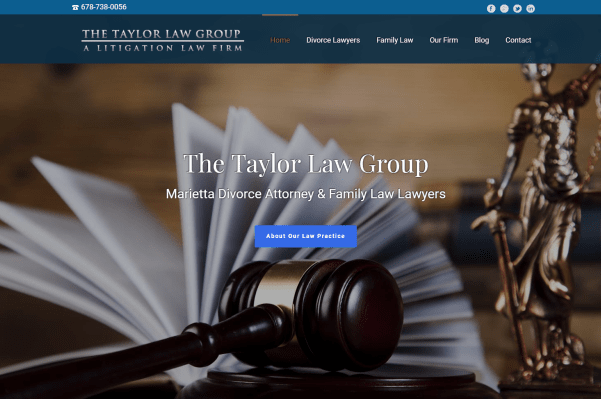 Divorce & Family Law Attorney Website design