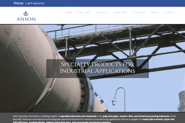 Industrial Website Design