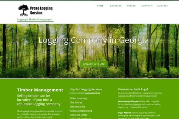 Tree Service Web Design